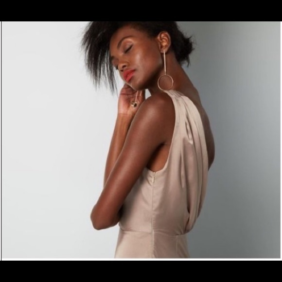 Fame and Partners Escala Dress US 2 small Dark Tan - Picture 2 of 14